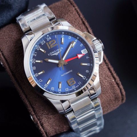 浪琴高端康卡斯系列GMT腕表 浪琴康卡斯系列全自动男士机械腕表